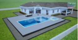 Villa F4 plain pied avec piscine, Ambohibao