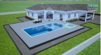 Villa F4 plain pied avec piscine, Ambohibao