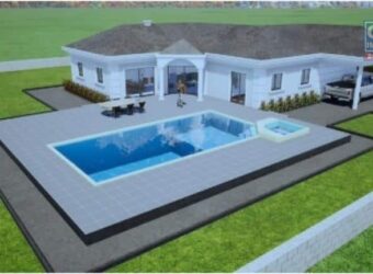 Villa F4 plain pied avec piscine, Ambohibao