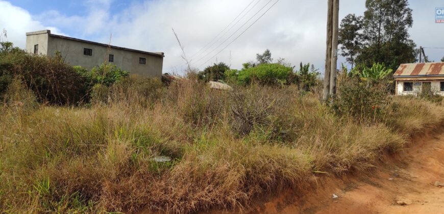 A vendre un beau terrain de 1200 m2 situé en bord de route dans un quartier en pleine expansion à Ilafy